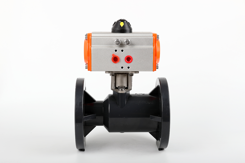 红安气动法兰一体球阀